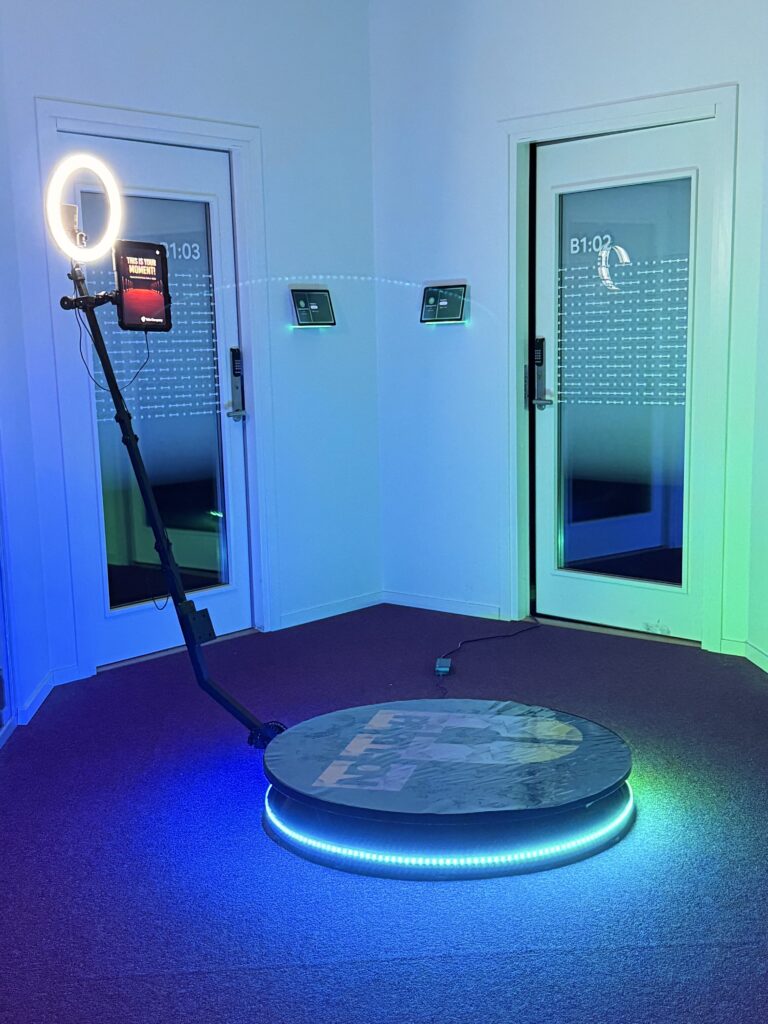 360° booth vid Telias julfest i Göteborg